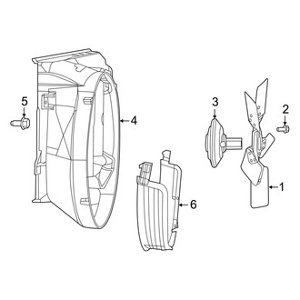 Ram OE - Cooling Fan (Mechanical Fan), (6.4L)