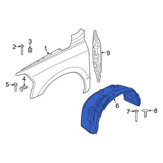 Ram OE - Front Left Fender Splash Shield