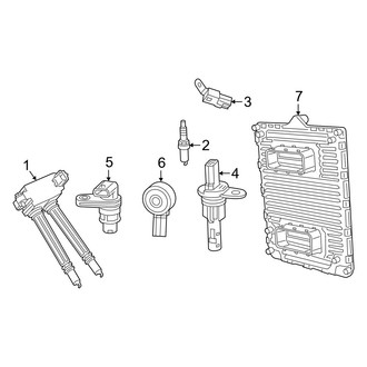 Ram OE - Electrical - Ignition System (Big Horn / Laramie / Laramie Longhorn / Limited / Lone Star / Power Wagon / Tradesman 6.4L)