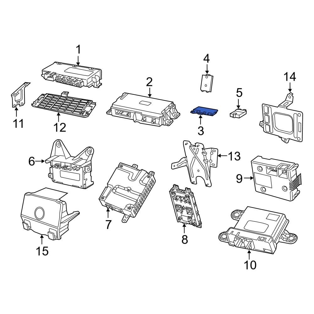 Ram OE 68530206AC Front Seat Heater Control Module
