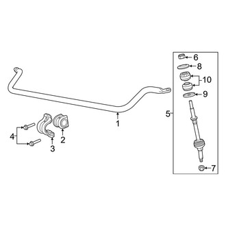 Ram OE - Front Suspension - Stabilizer Bar & Components (RWD)