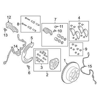 Ram OE - Front Suspension - Brake Components (4WD)