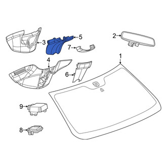 Ram OE - Front Upper Interior Rear View Mirror Cover