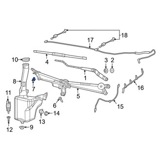 Ram OE - Wiper Linkage Nut