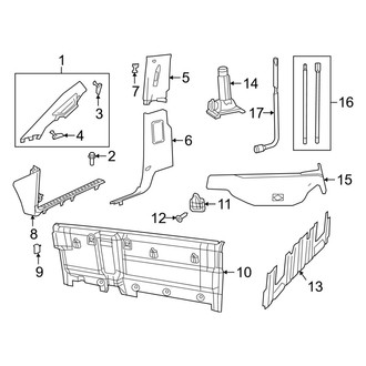 Ram OE - Cab - Interior Trim (Pillars & Floor), (Regular Cab)