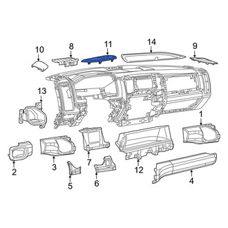 Ram OE - Center Lower Speaker Cover