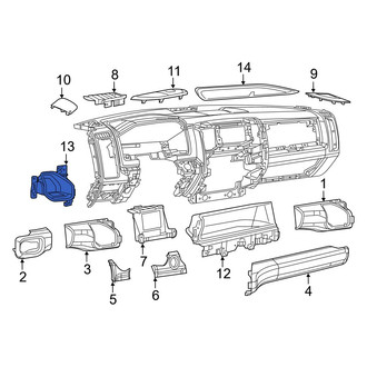 Ram OE - Upper Instrument Panel Storage Compartment