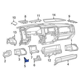 Ram OE - Left Lower Instrument Panel Trim Panel