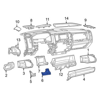 Ram OE - Center Lower Instrument Panel Trim Panel