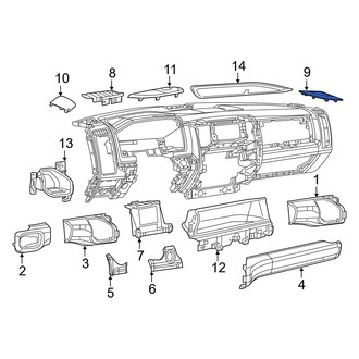 Ram OE - Right Lower Speaker Cover