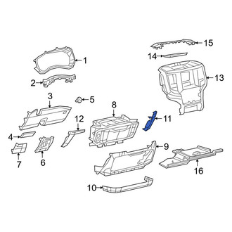 Ram OE - Right Instrument Panel Molding