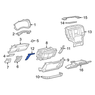 Ram OE - Left Instrument Panel Molding