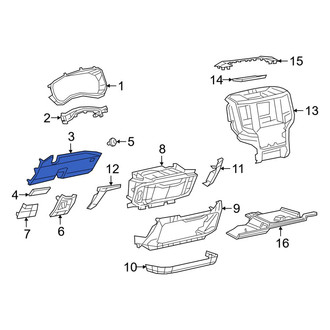 Ram OE - Instrument Panel Knee Bolster