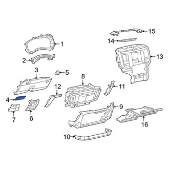 Ram OE - Parking Brake Pedal Release Handle