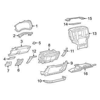Ram OE - Instrument Panel Components (Lower Components)
