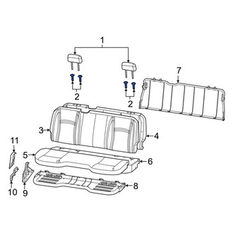 Ram OE - Rear Headrest Guide