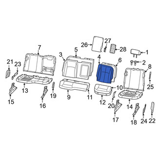 Ram OE - Rear Left Seat Back Cushion Cover