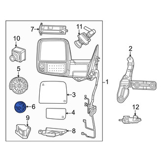 Ram OE - Front Right Lower Door Mirror Drive Motor