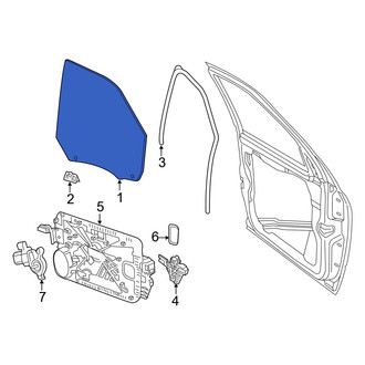 Ram OE - Rear Right Door Glass