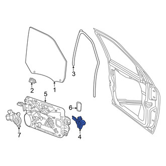 Ram OE - Front Left Window Regulator Rail