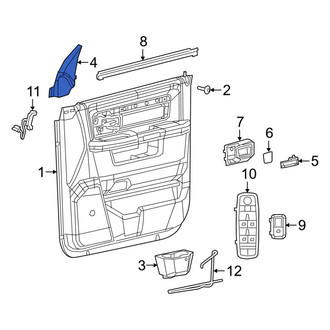 Ram OE - Front Right Door Window Molding