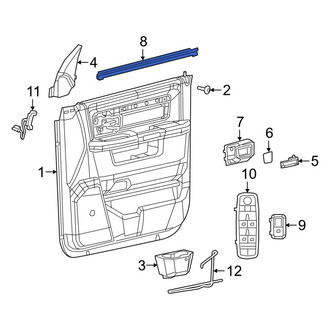 Ram OE - Front Inner Door Window Belt Weatherstrip