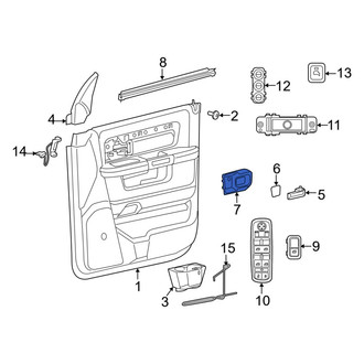 Ram OE - Rear Left Interior Door Handle Screw Cap