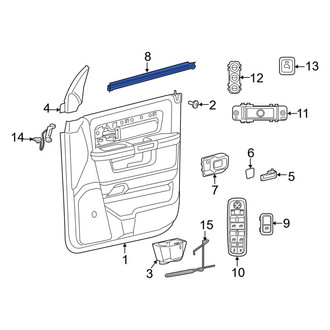Ram OE - Front Inner Door Window Belt Weatherstrip