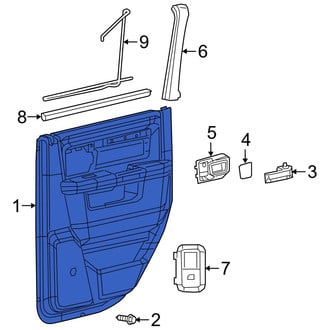 Ram OE - Front Right Inner Door Interior Trim Panel