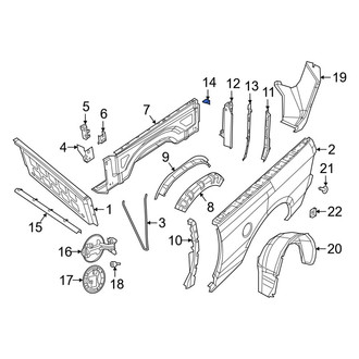 Ram OE - Truck Bed Panel Reinforcement Bracket