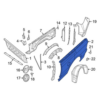 Ram OE - Rear Left Inner Truck Bed Panel