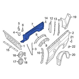 Ram OE - Rear Left Inner Truck Bed Panel