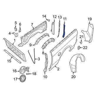 Ram OE - Rear Left Inner Truck Bed Panel Reinforcement