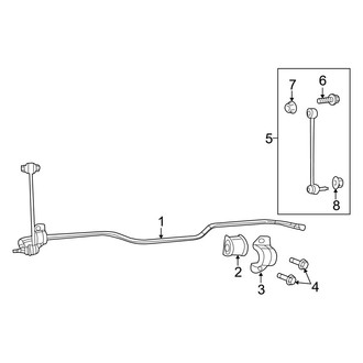 Ram OE - Rear Suspension - Stabilizer Bar & Components