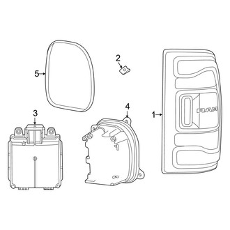 Ram OE - Rear Lamps - Tail Lamps (With LED)