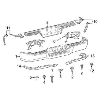 Ram OE - Rear Bumper - Bumper & Components