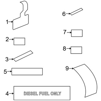 Ram OE - Information Labels - Labels (Regular Cab / Crew Cab / Mega Cab)