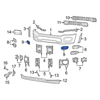 Ram OE - Front Bumper Cover Spacer Panel