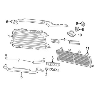 Ram OE - Grille & Components