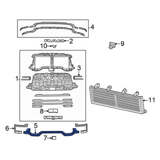 Ram OE - Front Left Grille Molding
