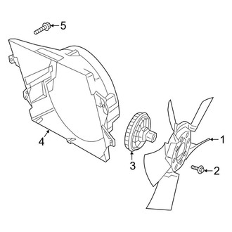 Ram OE - Cooling Fan (Mechanical Fan), (6.4L)