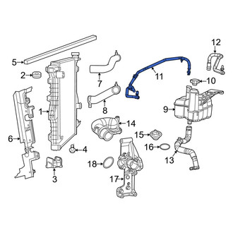 Ram OE - Engine Coolant Overflow Hose