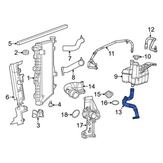 Ram OE - Engine Coolant Overflow Hose