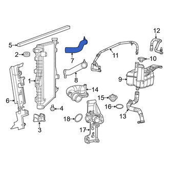 Ram OE - Upper Radiator Coolant Hose