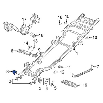 Ram OE - Front Left Shock Mount Bracket