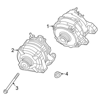 Ram OE - Electrical - Alternator (With Dual Alternators), (Regular Cab / Crew Cab / Mega Cab 6.4L)