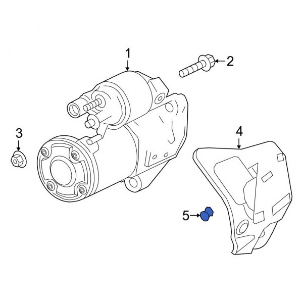 Starter Heat Shield Bolt