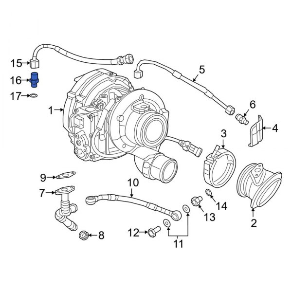 Turbocharger Coolant Line Adapter