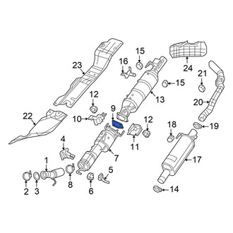 Ram OE - Center Catalytic Converter Gasket