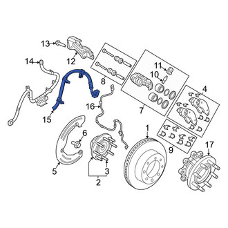 Ram OE - Front Left Brake Hydraulic Hose
